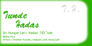 tunde hadas business card